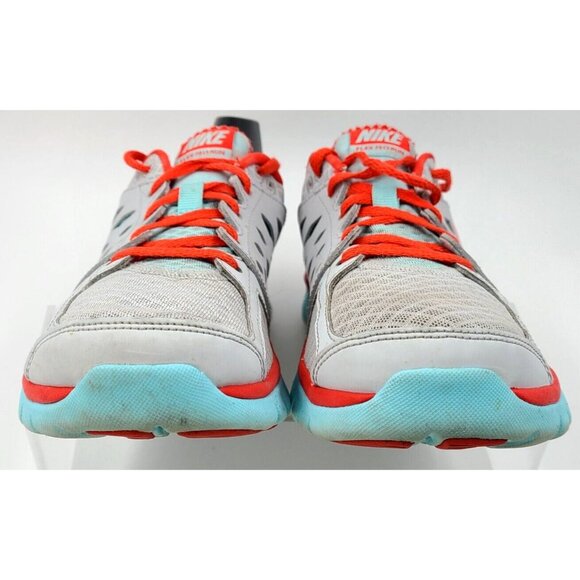 Nike Flex 2013 Run Style 580440-016 Gray Turquoise/Orange Shoes Women's 7.5 - Picture 4 of 14